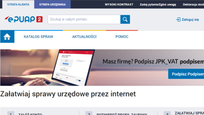 Wejdź na stronę epuap.gov.pl
