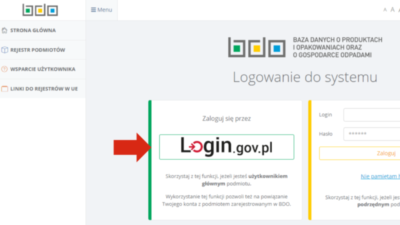 Naciśnij "Login.gov.pl"